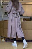 Mercer Soft Twill Trench Mocha Mousse /20 =